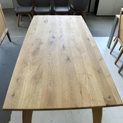 Esstisch Rasant Knorrige Eiche Natur Geölt Äste Mit Harz Ausgegossen Inklusive Auszug