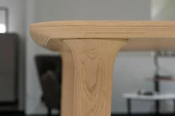 Esstisch Roll Platte Furnier Eiche Natur Gestell Eiche Natur