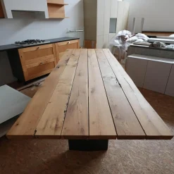 Esstisch Sky-Briccola SM Platte Gewachst Gestell In Rautenform Irondust Lackiert Anthrazitgrau