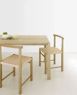 Esstisch Sloane Europäische Eiche Weiß Pigmentiert Gewachst Ohne Stühle