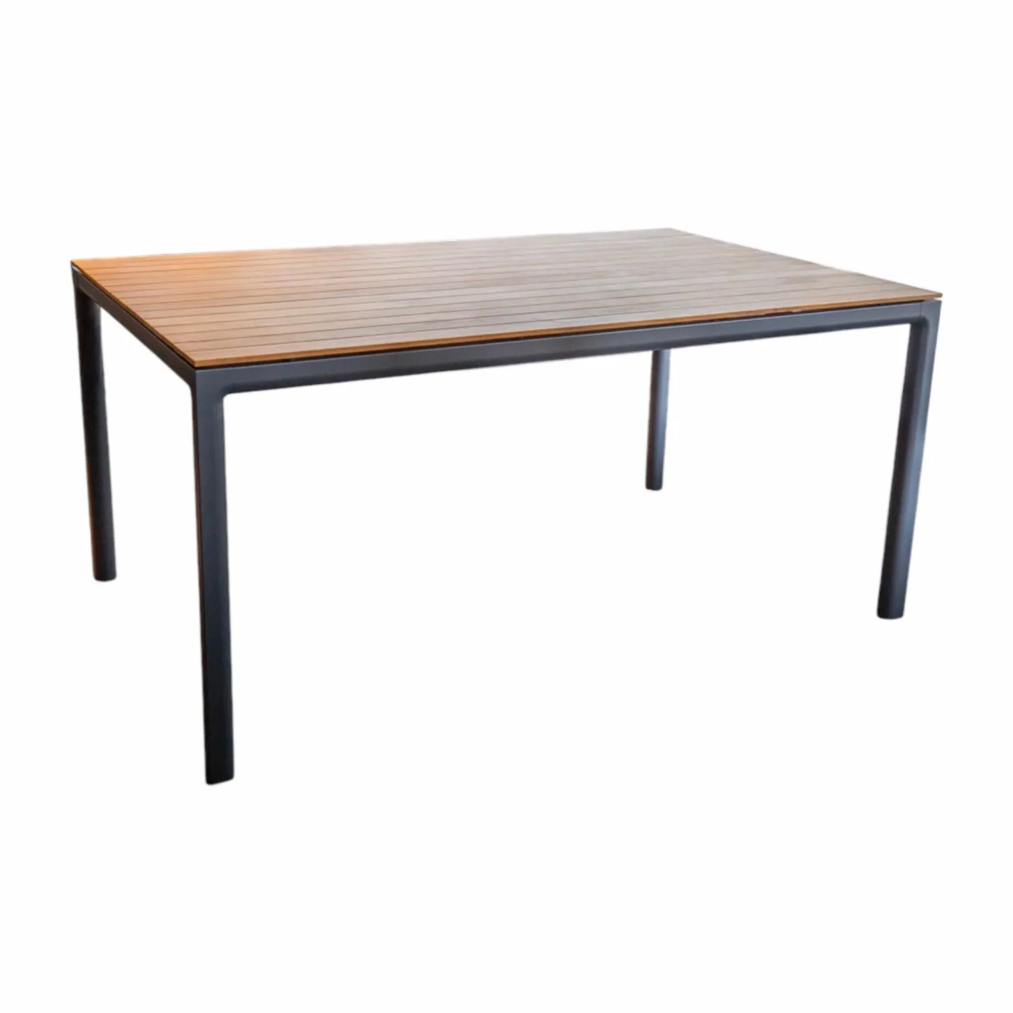 Esstisch Soft Teak Outdoor Gestell Aluminium Anthrazit Pulverbeschichtet