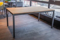 Esstisch Soft Teak Outdoor Gestell Aluminium Anthrazit Pulverbeschichtet