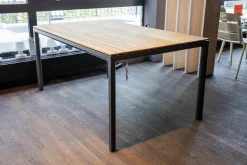 Esstisch Soft Teak Outdoor Gestell Aluminium Anthrazit Pulverbeschichtet