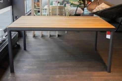 Esstisch Soft Teak Outdoor Gestell Aluminium Anthrazit Pulverbeschichtet