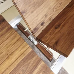 Esstisch SR1 Light Massiv Astnussbaum Geölt Ausziehbar Astlöcher Mit Harz