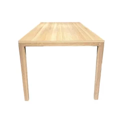 Esstisch Tak Eiche Naturöl Weiß Holzfuß Mit 100cm Auszug