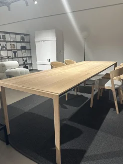 Esstisch Tak Eiche Naturöl Weiß Holzfuß Mit 100cm Auszug