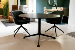 Esstisch Tavolo Alu Compact-Schichtstoff Schwarz