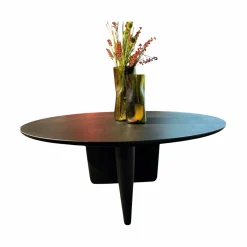 Esstisch Tobi-Ishi Zementmörtel Schwarz