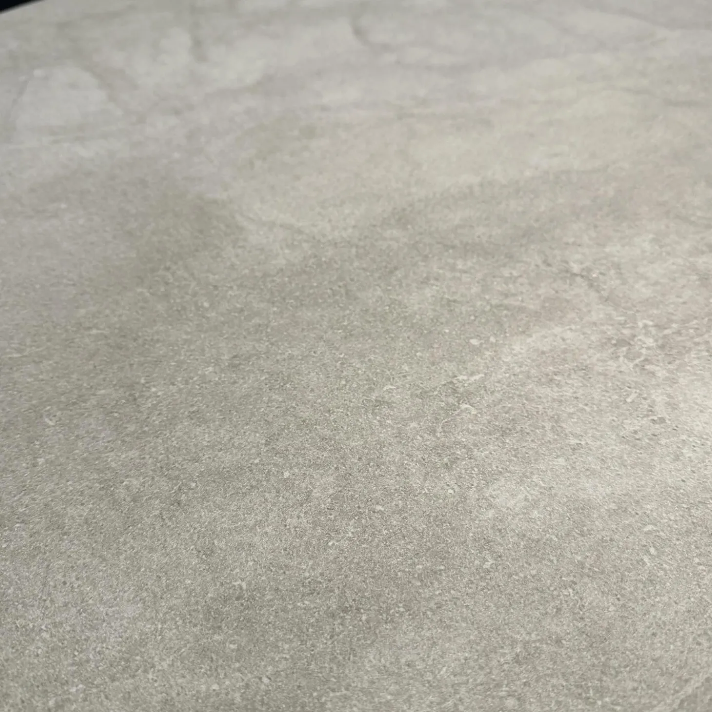 Esstisch Todo 6116 Platte Keramik Matt Rock Grigio Grau Säule Lack Matt Bodenplatte Metall Schwarz Tiefmatt Ausziehbar