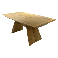 Esstisch V-Rock Living Alteiche Rustico Gebürstet mit Verlängerung