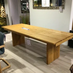 Esstisch Waldsee Wangenesstisch Asteiche Natur Gestellauszug Einhandtechnik