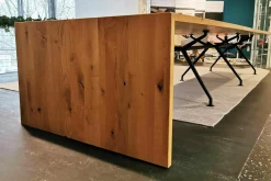 Esstisch W-Table Vollholz Eiche Geölt Tischbeine Aluminium Schwarz Pulverbeschichtet