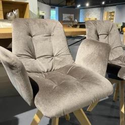 Esstischgruppe 4-er Stuhlgruppe Ennaj 2 Armlehner 2 Stühle 1 Bank