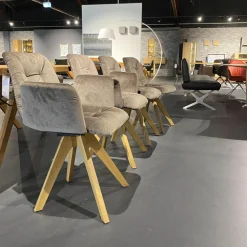 Esstischgruppe 4-er Stuhlgruppe Ennaj 2 Armlehner 2 Stühle 1 Bank