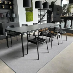 Esstischgruppe Large 972 Keramik Gestell Pulverbeschichteter Stahl Mit 6 Stühlen