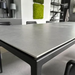 Esstischgruppe Large 972 Keramik Gestell Pulverbeschichteter Stahl Mit 6 Stühlen