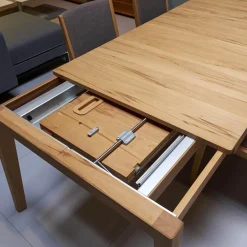 Esstischgruppe Mylon Mit 4 Stühlen Kernbuche Mit Einlegeplatte