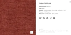 Esszimmerstuhl Flair O Stoff Rattier Sara Safran Rot Innenrahmen Stahlrohr