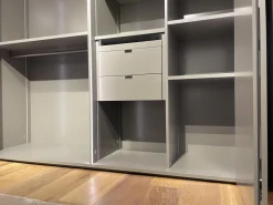 Falltürenkleiderschrank Collect Plus Lack M37 Manor Grün Braun Ledergriff Schwarz Inklusive Innenbeleuchtung