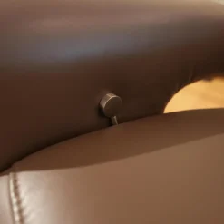 Fernsehsessel Easyswing Bezug Leder 24 Longlife Schlamm Braun Fuß Teller Bezogen