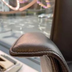 FK Schalensessel 6726-3GS Bezug Leder Rodeo Soft 1360 Black Drehgestell Schwarz Matt