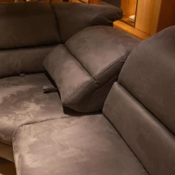 Funktionseckgarnitur Relaxa 5 0 Stoff Herkules Steel 44 D Schwarz Aluminium Säulenfuß Und Drehteller Edelstahl