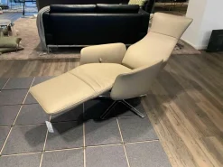 Funktionssessel Cleo Leder Taupe A91