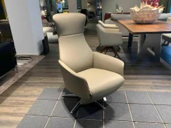 Funktionssessel Cleo Leder Taupe A91