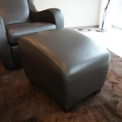 Funktionssessel Mama Mia Mit Hocker Leder Soft Grip 228 Dunkelbraun