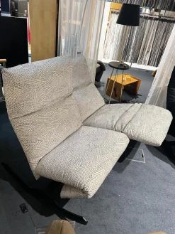 Funktionssofa Rockfrog Outdoor Stoff Sprinkle Natur 1404 30 Creme Schwarz Gestell Schwarz Feinstruktur