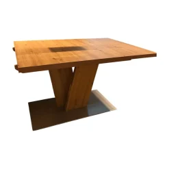 Funktionstisch Vari Artisan Eiche Nachbildung Bodenplatte MDF Edelstahldekor Mit Ansteckplatte