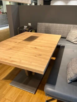 Funktionstisch Vari Artisan Eiche Nachbildung Bodenplatte MDF Edelstahldekor Mit Ansteckplatte