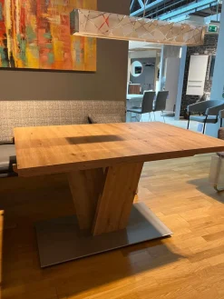 Funktionstisch Vari Artisan Eiche Nachbildung Bodenplatte MDF Edelstahldekor Mit Ansteckplatte