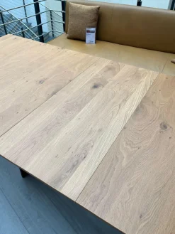 Funktionstisch Vari Platte Echtholzfurnier Asteiceh Natur Wangen MDF Schwarz Struktur Mit Synchronauszug