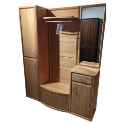 Garderobe City Buche Natur Mit Spiegel