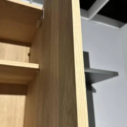 Garderobe Gentis Lack Grau Akzent Eiche Naturstamm