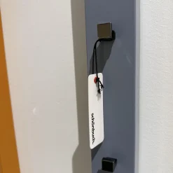 Garderobe Line VSC1730.47.90 Lack Eisblau 47 Haken Rauchchrom EZ