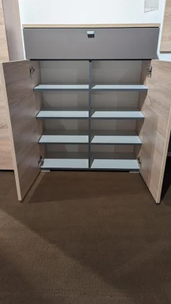 Garderobe Multi Color Una Bardolino Eiche Dekor Absetzung Lava Dekor Grau