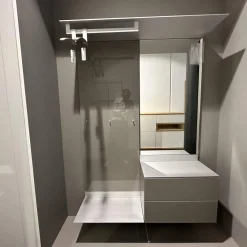 Garderobe S7 Lack Hochglanz Asphalt Aluminiumboarde Eloxiert Mit Spiegelpaneel