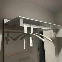 Garderobe S7 Lack Hochglanz Asphalt Aluminiumboarde Eloxiert Mit Spiegelpaneel