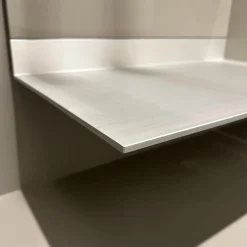 Garderobe S7 Lack Hochglanz Asphalt Aluminiumboarde Eloxiert Mit Spiegelpaneel