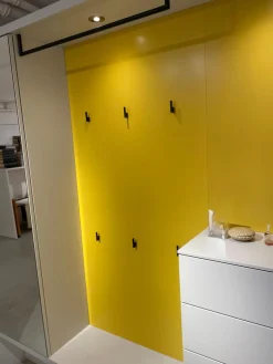 Garderobe Tando Glattlack 407 Steingrau Weiß Grau Paneel Glattlack 496 Lemon Gelb Mit Beleuchtung