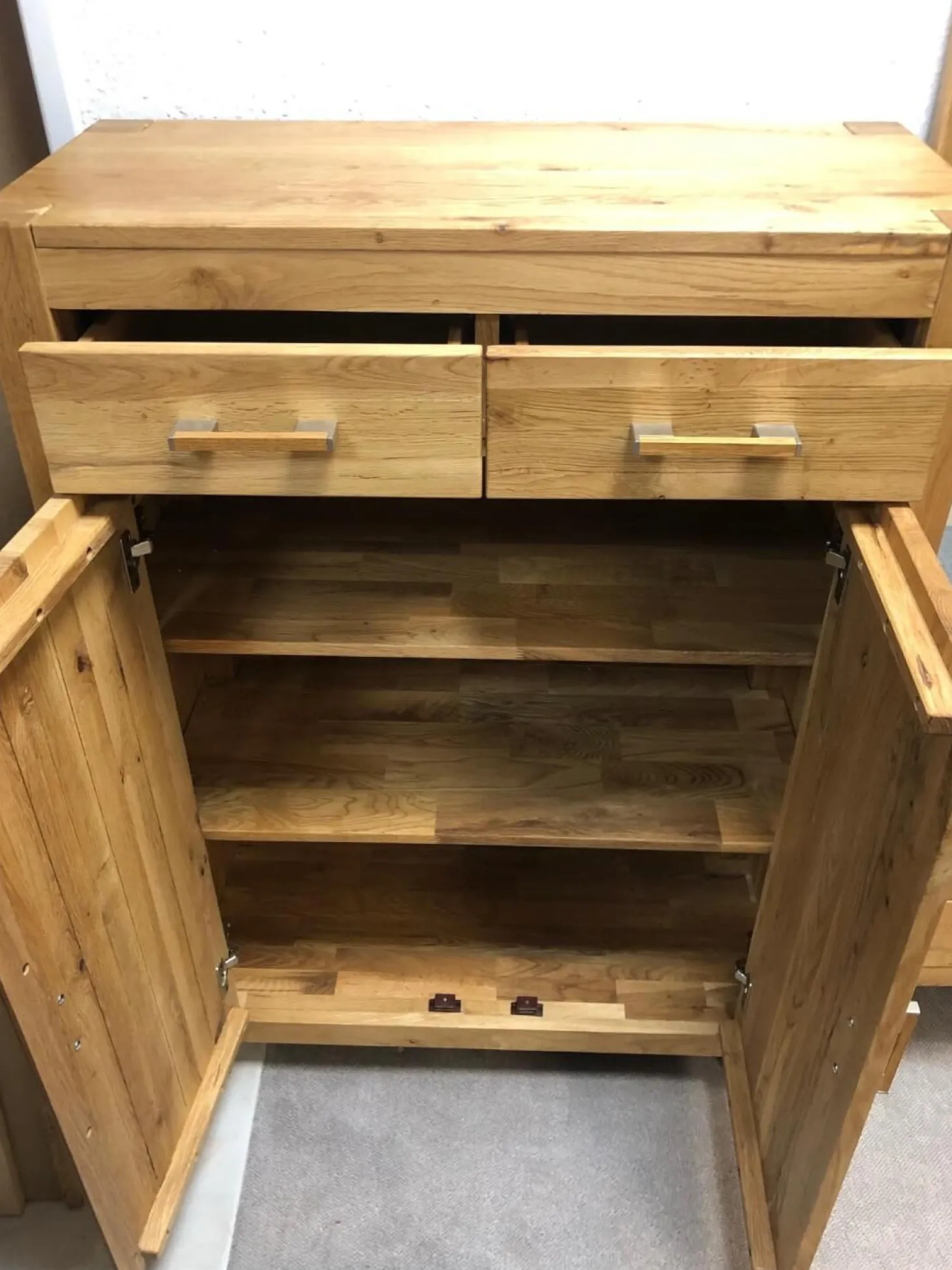 Garderoben-Kombination Casa Wildeiche Massiv