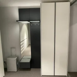 Garderobenschrank Collect Front Lack Schneeweiss Korpus Lack Anthrazit