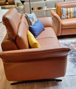 Garnitur Adora Leder Montana Cognac 2 Sofas