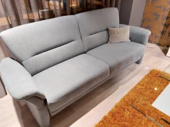 Garnitur Akador Flensburg Stoff Casio Stahlblau 228 2 Sofas Sessel