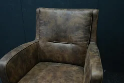 Garnitur Angela Stoff Rodeo 1 Braun Mikrofaser Büffellook 2 Sofas 1 Sessel