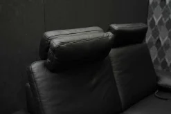 Garnitur Charly Leder Dolcia Schwarz 58-944 mit Elektrischer Relaxfunktion