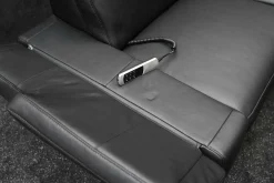 Garnitur Charly Leder Dolcia Schwarz 58-944 mit Elektrischer Relaxfunktion